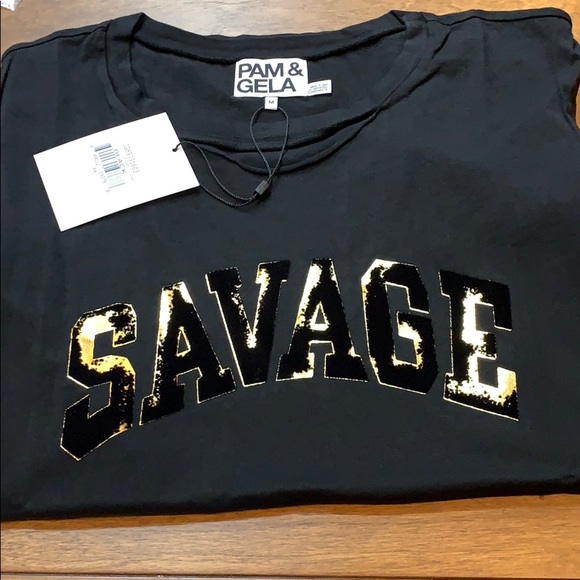 Slouchy Crew Two-Tone Savage Tee - Picture 4 of 7